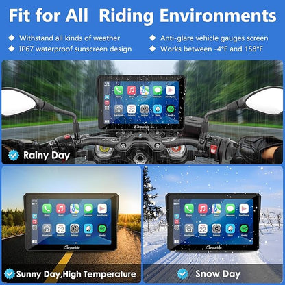 CARPURIDE W702BS PRO for BMW Motorcycle CarPlay & Android Auto Dual Bluetooth - Image 8