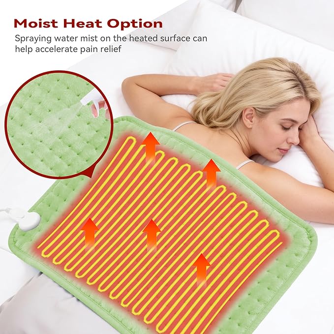 MASVIS Heating Pad for Period Cramps & Back Neck Shoulders Pain Relief - Image 4