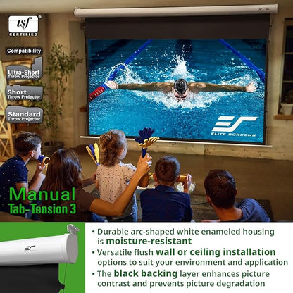 Elite Screens Manual Tab-Tension 3, 125-INCH - Image 3
