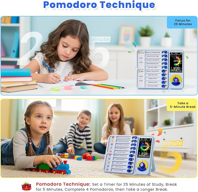 Mooking 5-in-1 Visual Timer, ADHD Tool - Image 3