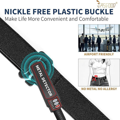 JASGOOD Women No Show Stretch Belt Elastic Web Strap Belt - Image 2