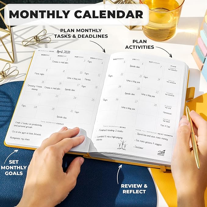 Clever Fox Planner Premium Edition – Undated Luxurious Weekly & Monthly Planner - Image 4