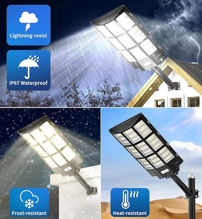 Gefolly SL-7200W Solar Street Light Outdoor, Wide Angle 450000LM - Image 7