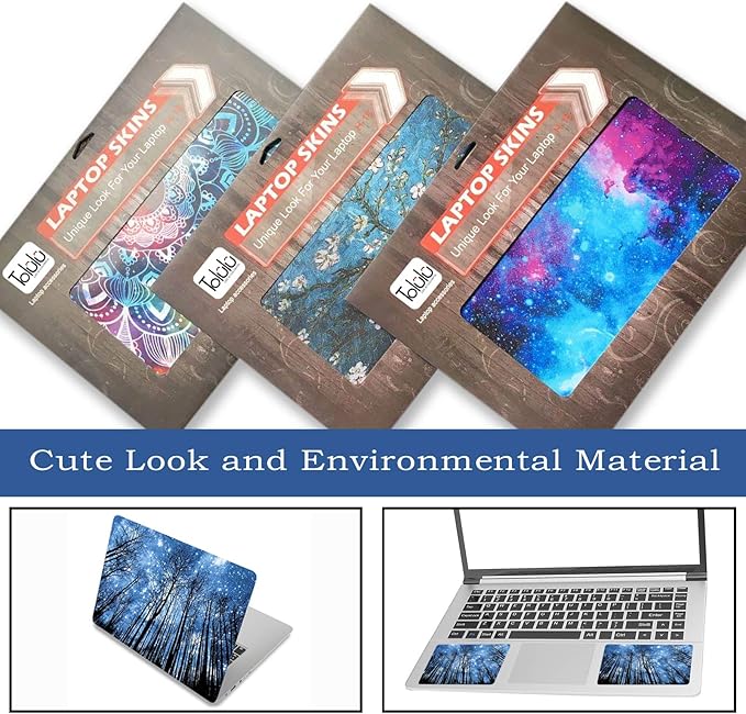 Laptop Skin Sticker Decal, Decorative Waterproof Removable, Galaxy Forest - Image 6