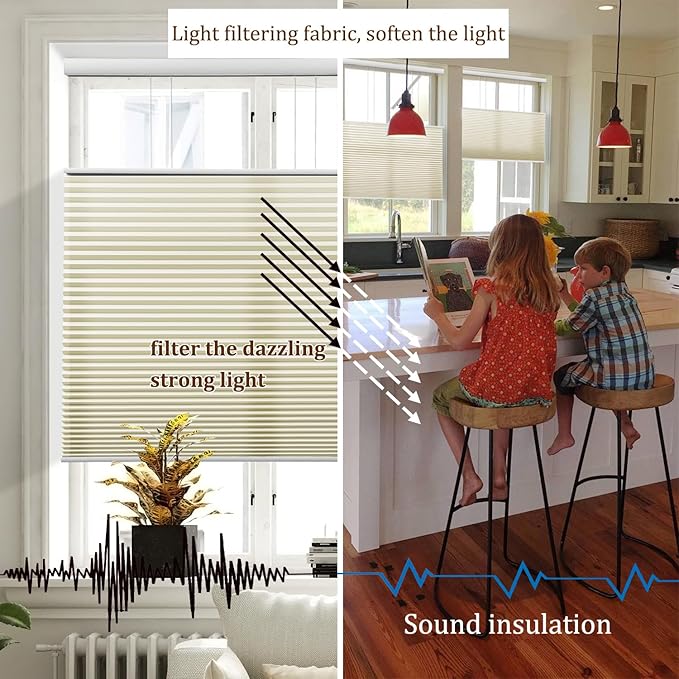 LEXEN Smart Top Down Bottom Up Honeycomb Shades - Image 5