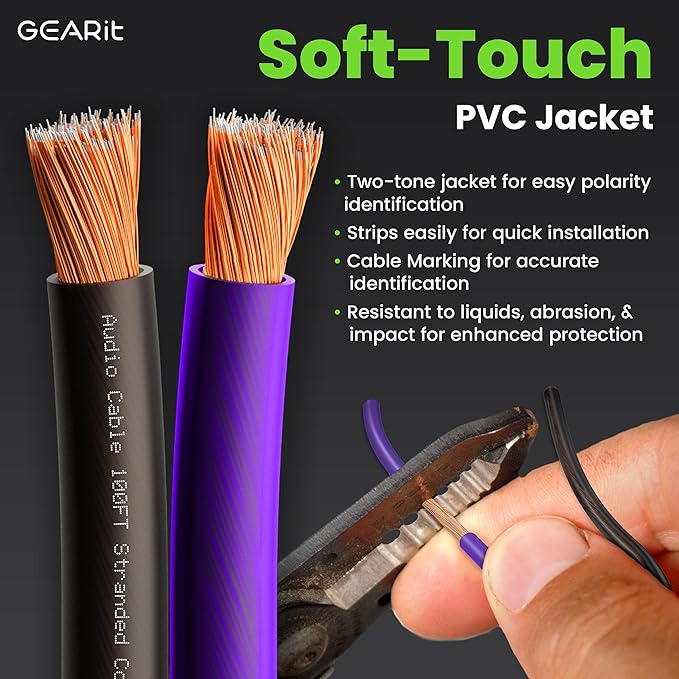 GEARit Pro Series 16AWG Speaker Wire, 16 Gauge Speaker Wire Cable Great Use - Image 2
