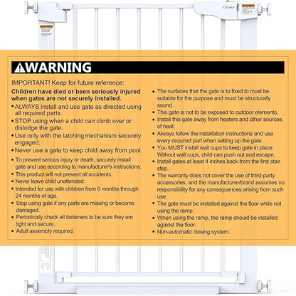 Cumbor 36" Extra Tall Baby Gate - Image 8