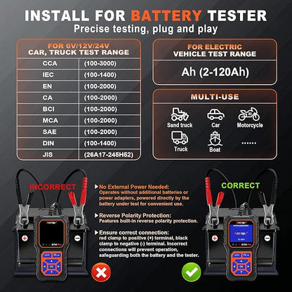 BT60 Pro Acclope Car Battery Tester - Image 6