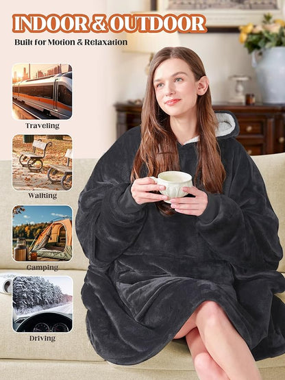 MAXEVE Heated Wearable Blanket Hoodie - Image 7