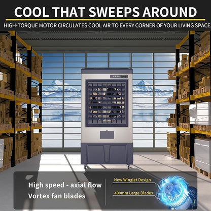 Landeagle 56″ Swamp Cooler Air Conditioner, 8979CFM Portable Evaporative Coolers - Image 2