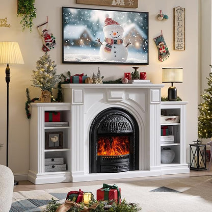 Farmhouse Electric Fireplace by FFBCFDKFurnitureSet