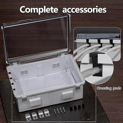 ABS Electrical Junction Box, Ventilated Design, Cable Grommets, IP65 Waterproof - Image 5