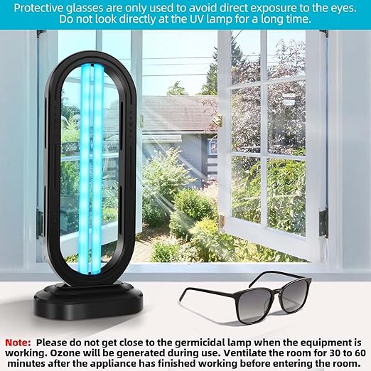 UV Light Sanitizer, 4-Speed Timing and Remote Control UVC Home Disinfection - Image 5