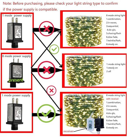 2 PCS 8 Mode Light LED Transformer 30V LED Controller Class 2 Power Supply - Image 3