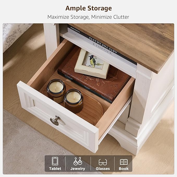 T4TREAM Farmhouse Nightstand - Image 9