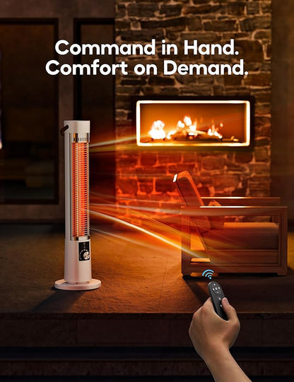 Patio Heater for Outdoor Use, Infrared Electric Outdoor Heater, 1500W Instant - Image 6