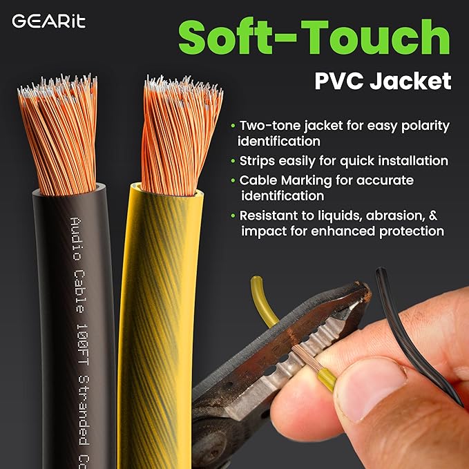 GEARit Pro Series 16AWG Speaker Wire, 16 Gauge Speaker Wire Cable Great Use - Image 5