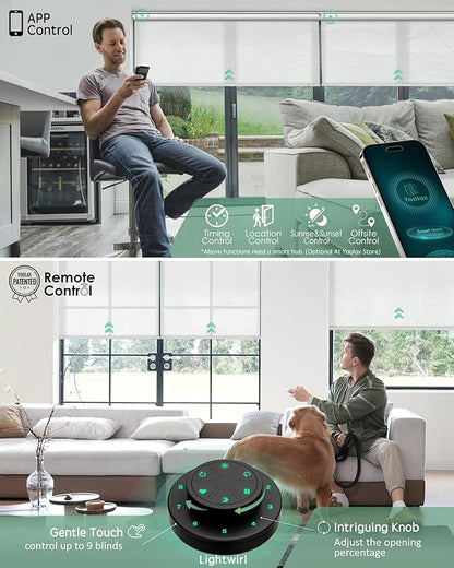 Yoolax Motorized Solar Shades, Flame Resistat Smart Blinds - Image 3