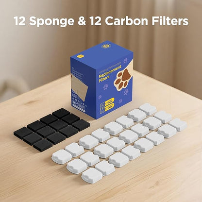 GIOTOHUN Cat Water Fountain Filter: 24 Cat Fountain Filter Replacement - Image 8
