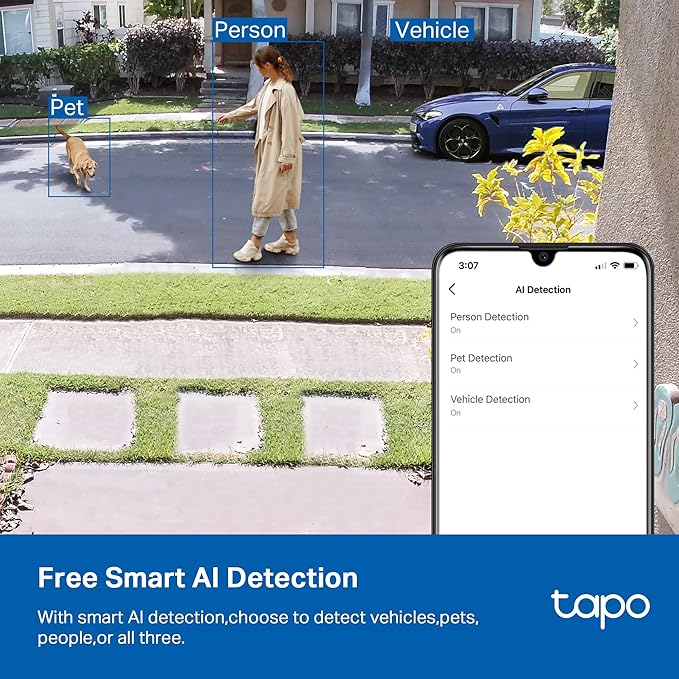 Tapo 2K+ Indoor/Outdoor Wired Security Camera - Image 3