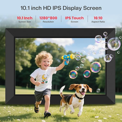 Frameo 10.1 Inch WiFi Digital Picture Frame, Smart Cloud Electronic Photo Frame - Image 4