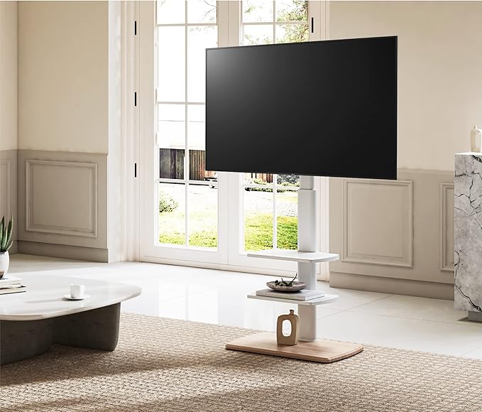 FITUEYES Floor TV Stand for 32 39 40 43 49 50 55 60 65 70 Inch TVs, Modern TV - Image 4