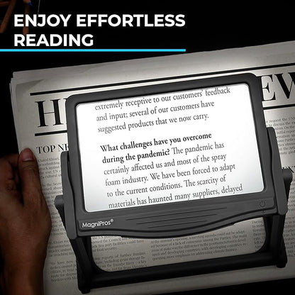 MAGNIPROS Patented 5X Large LED Page Magnifier - Image 8