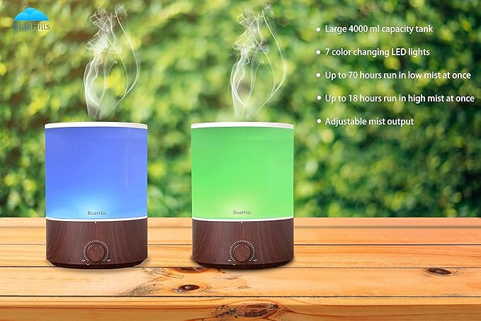 BlueHills Premium 4000 ml XL Essential Oil Diffuser 4L 4 Liter 70 Hour Run - Image 9