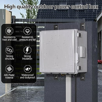 ABS Electrical Junction Box, Ventilated Design, Cable Grommets, IP65 Waterproof - Image 2