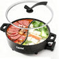 6L Electric Hot Pot with S-Shape Dual-Divider, Smart Temperature Control by Unknown