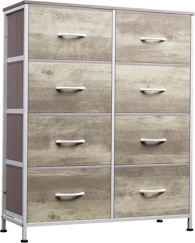 WLIVE Fabric Dresser for Bedroom, Tall Dresser by WLIVE