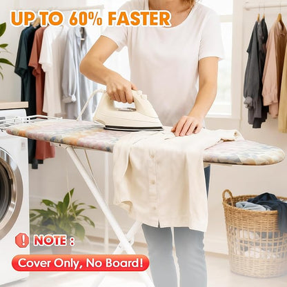 Ironing Board Cover and Pad, 15x54 Standard Size Thick Iron Padding, Scorch & - Image 2