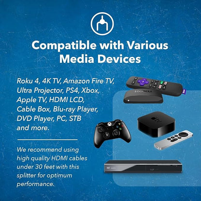 OREI 1x4 2.0 HDMI Splitter - Image 6