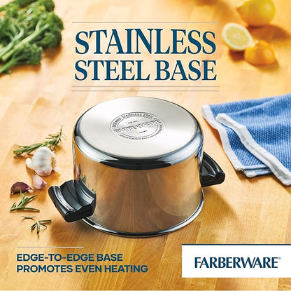 Farberware Classic Stainless Steel 4-Quart Covered Saucepot - Image 5