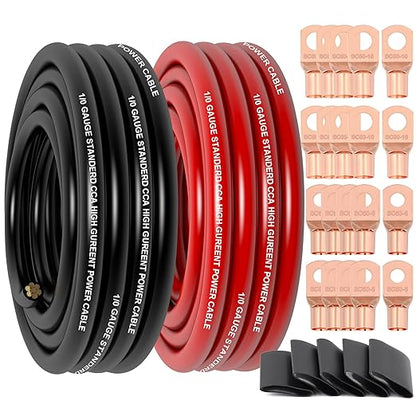1/0 Gauge Wire Copper Clad Aluminum CCA Primary Automotive Wire, Battery Cable by Xaugiry