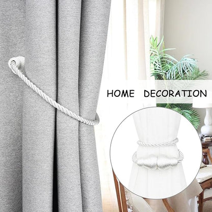 Nieffeiy Magnetic Curtain Tiebacks 2Pack Outdoor Curtain Tie Backs Rope - Image 5