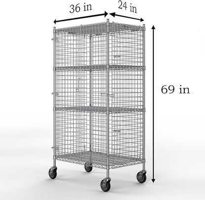 24" W x 36" L x 69" H Heavy Duty Utility Commercial Grade Metal Storage NSF - Image 2
