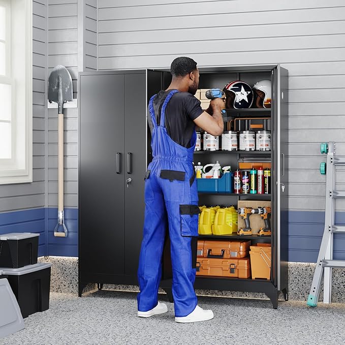 Yizosh Metal Garage Storage Cabinet - Image 2