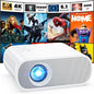 HOMPOW Projector, Native 1080P Full HD Bluetooth Projector by HOMPOW