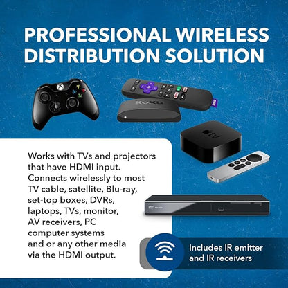 OREI Wireless HDMI Extender Transmitter & Receiver Dongle UtraHD 5.1-5.2 Ghz Up - Image 6