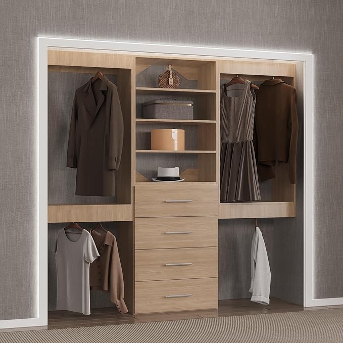 Modular Closet System, Wood Tower Closet Storage - Image 5