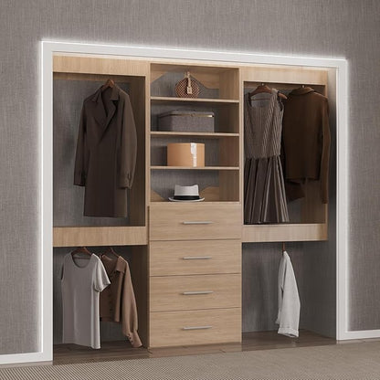 Modular Closet System, Wood Tower Closet Storage - Image 5