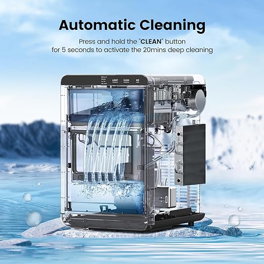 COWSAR Nugget Ice Makers Countertop, 44Lbs/24H Crushed Ice Maker & Pebble Ice - Image 4
