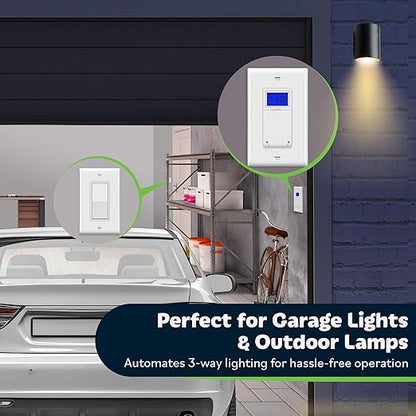 TOPGREENER Digital Astronomic Timer Switch, 7-Day Programmable Sunrise Sunset - Image 2