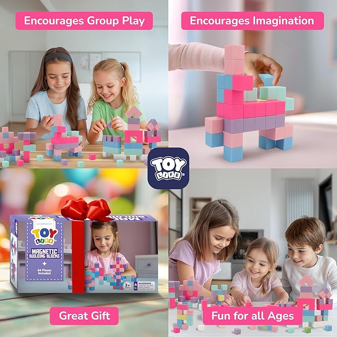 TOY Life 64 Pcs Magnetic Blocks - Image 5