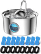 AONBOY Cat Water Fountain with 16 Filters, 108oz/3.2L Cat Fountain Stainless by AONBOYPETLIFE