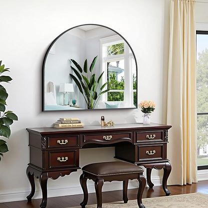 CIRCUMI Arched Wall Mirror, Metal Frame, Large Size - Image 6