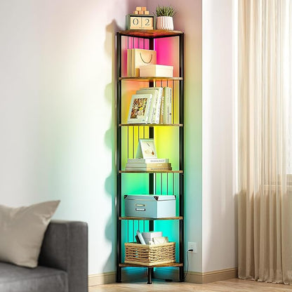 MonaSixy 6 Tier Corner Shelf by Unknown