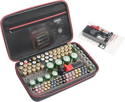 RLSOCO Battery Organizer Storage Case Holder Stores Up to 120+ Batteries: AA by RLSOCO