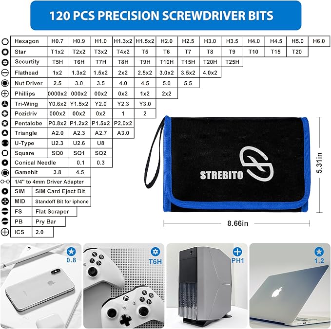 STREBITO Electronics Precision Screwdriver Sets 142-Piece - Image 2